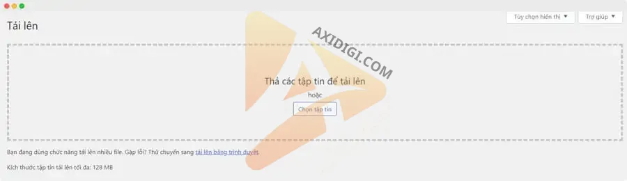 Tăng Kích Thước Tệp Tải Lên