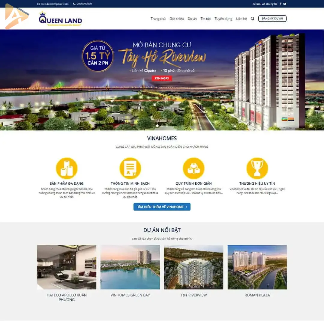Theme wordpress bất động sản 1 Theme wordpress bất động sản