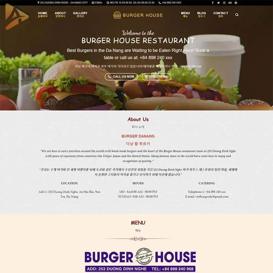 Theme WordPress bán bánh mỳ