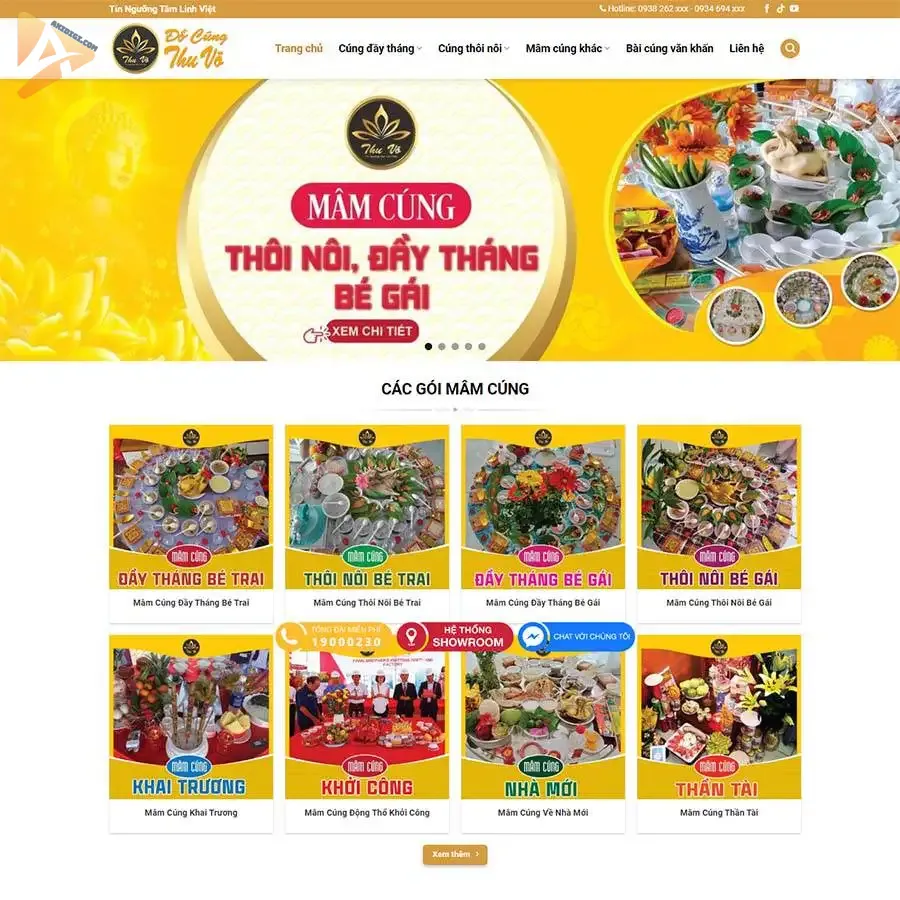 Theme WordPress dịch vụ đồ cúng 21 Theme WordPress dịch vụ đồ cúng