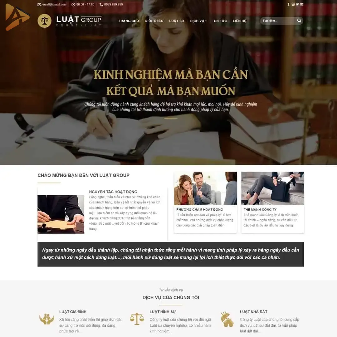 Theme WordPress công ty Luật 02