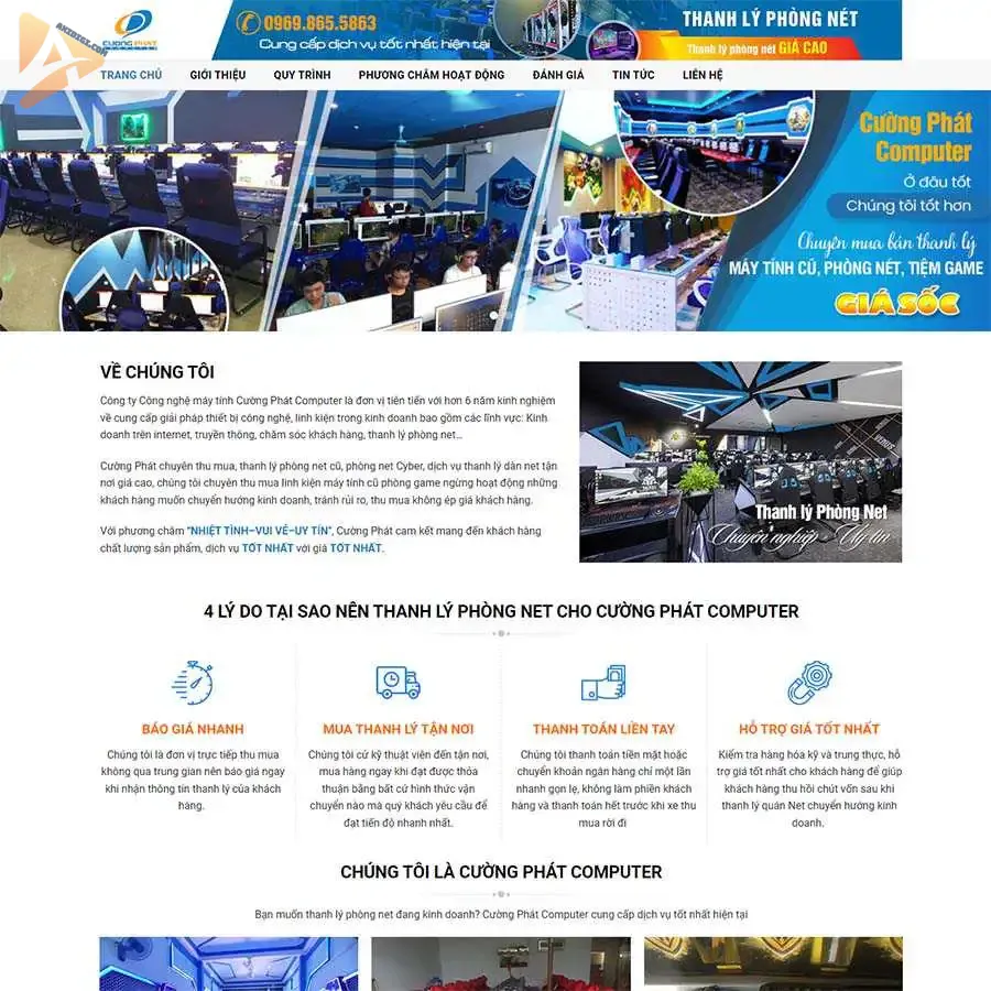 Theme WordPress thu mua, thanh lý đồ cũ 03