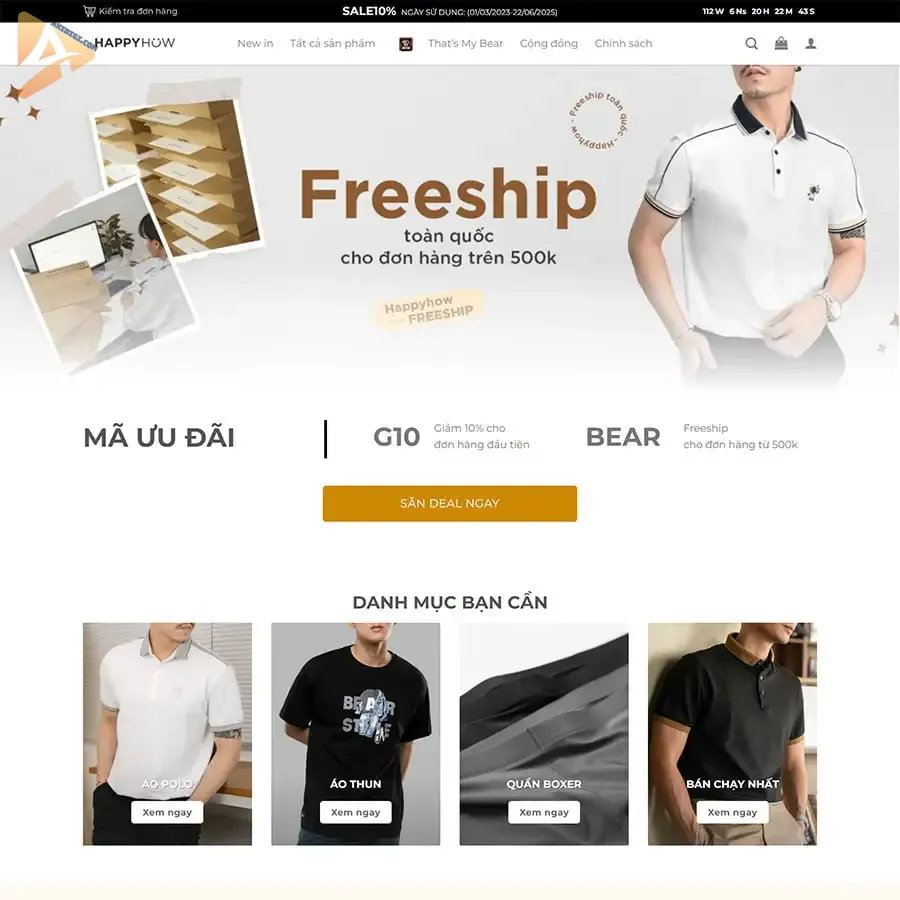 Theme WordPress thời trang 13